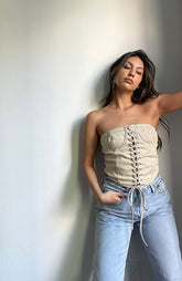 Calico Corset Top